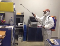 Sanitização realizada em instalações da Câmara e no plenário