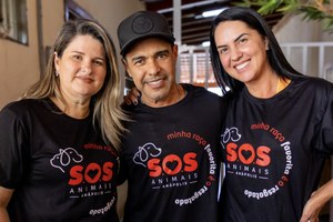 Seliane da SOS recebe com exclusividade visita do cantor Zezé di Camargo