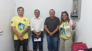 Vereador Policial Federal Suender recebe equipe do Rota 22