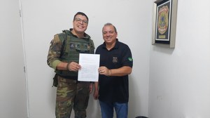 Vereador Policial Federal Suender recebe representante do esporte “Airsoft”