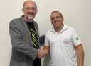 Vereador Policial Suender recebe o especialista em tecnologia Freud Oliveira em seu gabinete