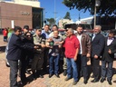 Vereadores participam de solenidade da Polícia Militar com entrega de cinco novas viaturas para cidade