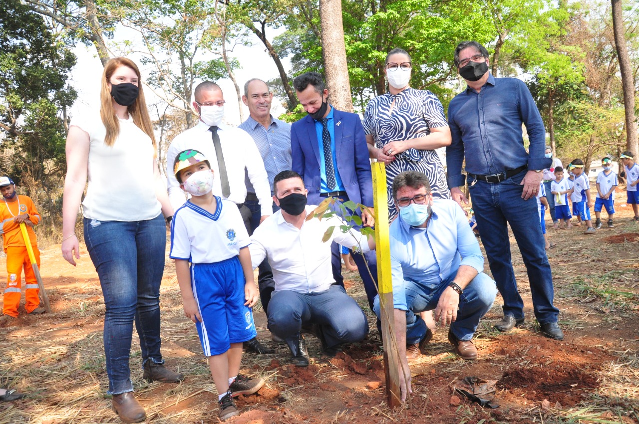 Vereadores participam de realização de plantio e reflorestamento em área de preservação 